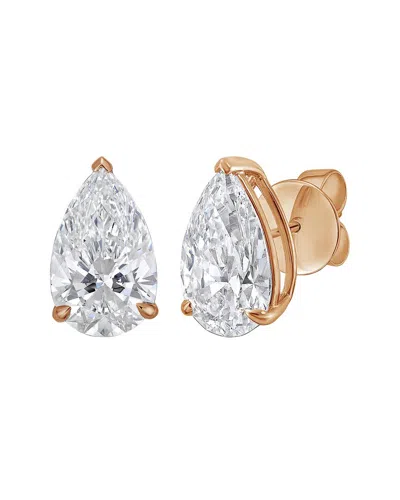 Diana M Lab Grown Diamonds Diana M. 14k Rose Gold 12.00 Ct. Tw. Lab-grown Diamond Earrings