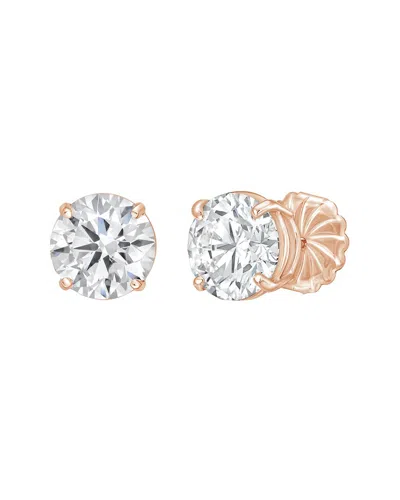 DIANA M LAB GROWN DIAMONDS DIANA M. 14K ROSE GOLD 12.00 CT. TW. LAB-GROWN DIAMOND EARRINGS