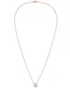 Diana M Lab Grown Diamonds Diana M. 14k Rose Gold 4.00 Ct. Tw. Lab-grown Diamond Pendant Necklace