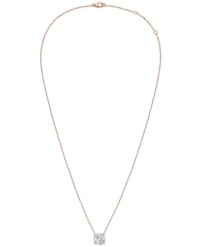 DIANA M LAB GROWN DIAMONDS DIANA M. 14K ROSE GOLD 12.00 CT. TW. LAB-GROWN DIAMOND PENDANT NECKLACE
