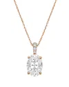 Diana M Lab Grown Diamonds Diana M. 14k Rose Gold 12.25 Ct. Tw. Lab-grown Diamond Pendant Necklace