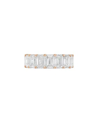 Diana M Lab Grown Diamonds Diana M. 14k Rose Gold 13.00 Ct. Tw. Lab-grown Diamond Ring In Silver