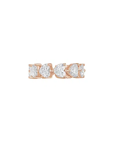 Diana M Lab Grown Diamonds Diana M. 14k Rose Gold 19.00 Ct. Tw. Lab-grown Diamond Ring In Multi