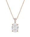 Diana M Lab Grown Diamonds Diana M. 14k Rose Gold 12.25 Ct. Tw. Lab-grown Diamond Pendant Necklace
