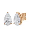 Diana M Lab Grown Diamonds Diana M. 14k Rose Gold 4.00 Ct. Tw. Lab-grown Diamond Earrings