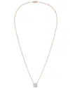 Diana M Lab Grown Diamonds Diana M. 14k Rose Gold 4.00 Ct. Tw. Lab-grown Diamond Pendant Necklace