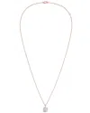 Diana M Lab Grown Diamonds Diana M. 14k Rose Gold 4.00 Ct. Tw. Lab-grown Diamond Pendant Necklace