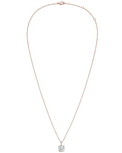 DIANA M LAB GROWN DIAMONDS DIANA M. 14K ROSE GOLD 4.20 CT. TW. LAB-GROWN DIAMOND PENDANT NECKLACE