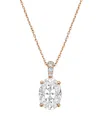Diana M Lab Grown Diamonds Diana M. 14k Rose Gold 12.25 Ct. Tw. Lab-grown Diamond Pendant Necklace