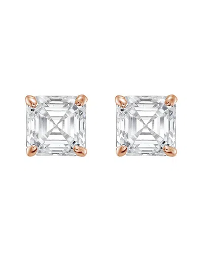 DIANA M LAB GROWN DIAMONDS DIANA M. 14K ROSE GOLD 5.00 CT. TW. LAB-GROWN DIAMOND EARRINGS