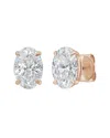Diana M Lab Grown Diamonds Diana M. 14k Rose Gold 12.00 Ct. Tw. Lab-grown Diamond Earrings