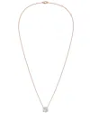 Diana M Lab Grown Diamonds Diana M. 14k Rose Gold 4.00 Ct. Tw. Lab-grown Diamond Pendant Necklace