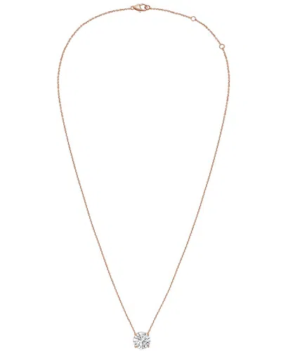 DIANA M LAB GROWN DIAMONDS DIANA M. 14K ROSE GOLD 5.00 CT. TW. LAB-GROWN DIAMOND PENDANT NECKLACE