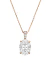 Diana M Lab Grown Diamonds Diana M. 14k Rose Gold 12.25 Ct. Tw. Lab-grown Diamond Pendant Necklace