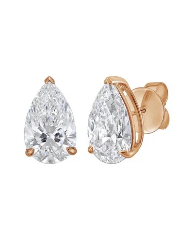Diana M Lab Grown Diamonds Diana M. 14k Rose Gold 6.00 Ct. Tw. Lab-grown Diamond Earrings