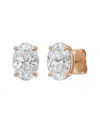 Diana M Lab Grown Diamonds Diana M. 14k Rose Gold 12.00 Ct. Tw. Lab-grown Diamond Earrings