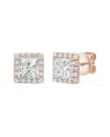 Diana M Lab Grown Diamonds Diana M. 14k Rose Gold 6.00 Ct. Tw. Lab-grown Diamond Earrings In Gold