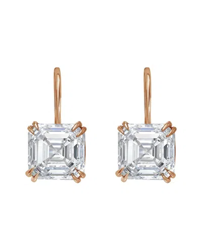 Diana M Lab Grown Diamonds Diana M. 14k Rose Gold 6.00 Ct. Tw. Lab-grown Diamond Hanging Earrings