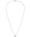 Diana M Lab Grown Diamonds Diana M. 14k Rose Gold 4.00 Ct. Tw. Lab-grown Diamond Pendant Necklace