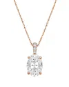Diana M Lab Grown Diamonds Diana M. 14k Rose Gold 12.25 Ct. Tw. Lab-grown Diamond Pendant Necklace
