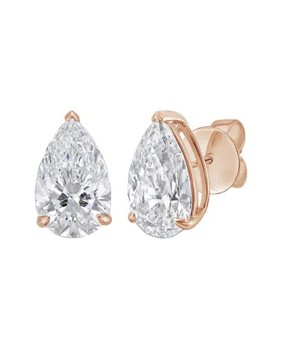 Diana M Lab Grown Diamonds Diana M. 14k Rose Gold 8.00 Ct. Tw. Lab-grown Diamond Earrings