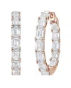 Diana M Lab Grown Diamonds Diana M. 14k Rose Gold 8.00 Ct. Tw. Lab-grown Diamond Hoop Earrings