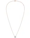 Diana M Lab Grown Diamonds Diana M. 14k Rose Gold 4.00 Ct. Tw. Lab-grown Diamond Pendant Necklace