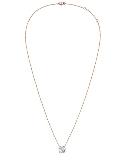 DIANA M LAB GROWN DIAMONDS DIANA M. 14K ROSE GOLD 8.00 CT. TW. LAB-GROWN DIAMOND PENDANT NECKLACE