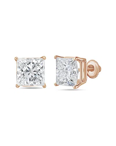 Diana M Lab Grown Diamonds Diana M. 14k Rose Gold 8.00 Ct. Tw. Lab-grown Diamond Earrings