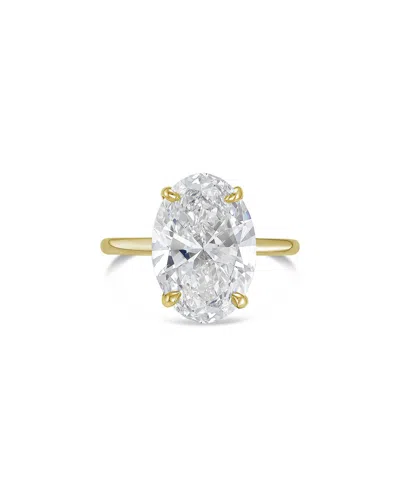 Diana M Lab Grown Diamonds Diana M. 18k 10.00 Ct. Tw. Lab-grown Diamond Solitaire Ring In Gold