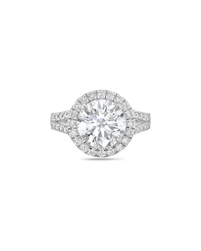Diana M Lab Grown Diamonds Diana M. 18k 11.50 Ct. Tw. Lab-grown Diamond Ring In Blue