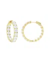 Diana M Lab Grown Diamonds Diana M. 18k 12.00 Ct. Tw. Lab-grown Diamond Hoop Earrings
