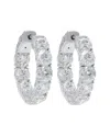 Diana M Lab Grown Diamonds Diana M. 18k 12.50 Ct. Tw. Lab-grown Diamond Hoop Earrings