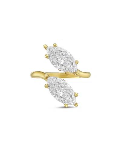 Diana M Lab Grown Diamonds Diana M. 18k 15.00 Ct. Tw. Two-stone Ring In Gold