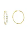 Diana M Lab Grown Diamonds Diana M. 18k 16.50 Ct. Tw. Lab-grown Diamond Hoop Earrings