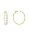 Diana M Lab Grown Diamonds Diana M. 18k 21.00 Ct. Tw. Lab-grown Diamond Hoop Earrings