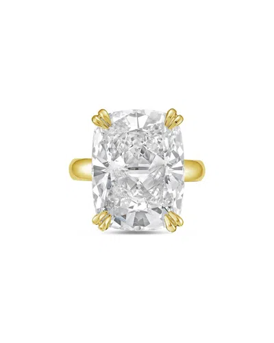 Diana M Lab Grown Diamonds Diana M. 18k 6.00 Ct. Tw. Solitaire Ring In Transparent