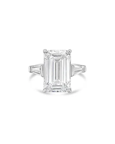 Diana M Lab Grown Diamonds Diana M. 18k 8.00 Ct. Tw. Three-stone Ring In Metallic