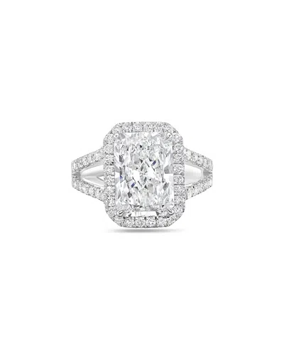 Diana M Lab Grown Diamonds Diana M. 18k 9.50 Ct. Tw. Lab-grown Diamond Ring In Silver