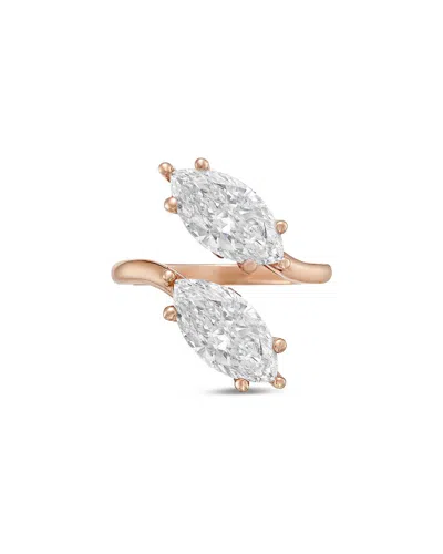 Diana M Lab Grown Diamonds Diana M. 18k Rose Gold 10.00 Ct. Tw. Two-stone Ring