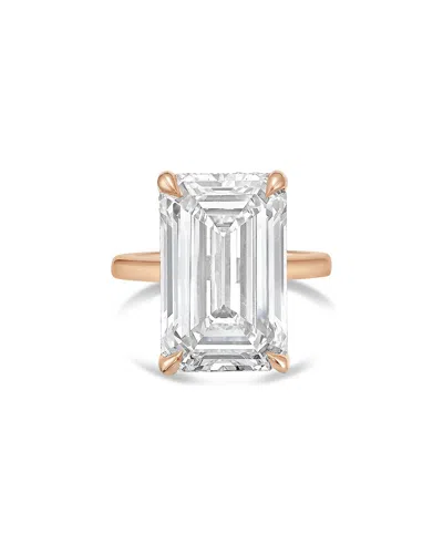 Diana M Lab Grown Diamonds Diana M. 18k Rose Gold 15.00 Ct. Tw. Lab-grown Diamond Solitaire Ring