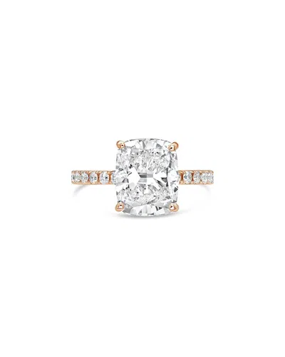 Diana M Lab Grown Diamonds Diana M. 18k Rose Gold 3.50 Ct. Tw. Lab-grown Diamond Ring In Multi