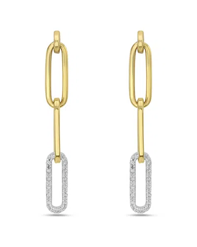 Diana M Lab Grown Diamonds Diana M. Fine Jewelry 14k 0.27 Ct. Tw. Lab-grown Diamond Drop Earrings In Gold