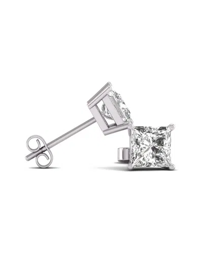 Diana M Lab Grown Diamonds Diana M. Fine Jewelry 14k 0.50 Ct. Tw. Lab Grown Diamond Studs In Metallic