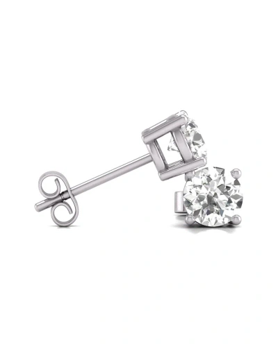 Diana M Lab Grown Diamonds Diana M. Fine Jewelry 14k 0.75 Ct. Tw. Lab Grown Diamond Studs In Metallic