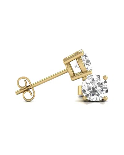 Diana M Lab Grown Diamonds Diana M. Fine Jewelry 14k 0.75 Ct. Tw. Lab Grown Diamond Studs In Gold