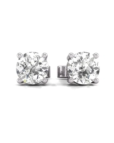 Diana M Lab Grown Diamonds Diana M. Fine Jewelry 14k 1.00 Ct. Tw. Lab Grown Diamond Studs In Metallic