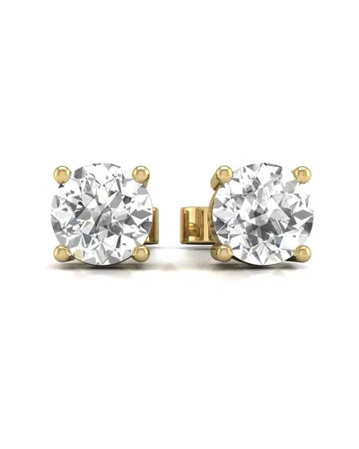 Diana M Lab Grown Diamonds Diana M. Fine Jewelry 14k 1.00 Ct. Tw. Lab Grown Diamond Studs In Gold