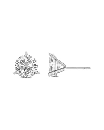 Diana M Lab Grown Diamonds Diana M. Fine Jewelry 14k 1.00 Ct. Tw. Lab Grown Diamond Studs In Metallic