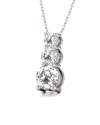 Diana M Lab Grown Diamonds Diana M. Fine Jewelry 14k 1.00 Ct. Tw. Lab Grown Diamond Three-stone Pendant